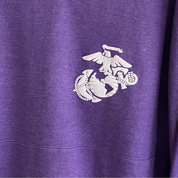 MV Sport Purple Semper Fi Ling Sleeve Shirt XL NWT - Picture 2 of 7